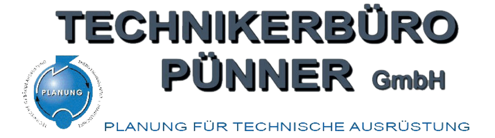 Technikerbüro Pünner GmbH | Planung für Technische Ausrüstung Tittling/Passau